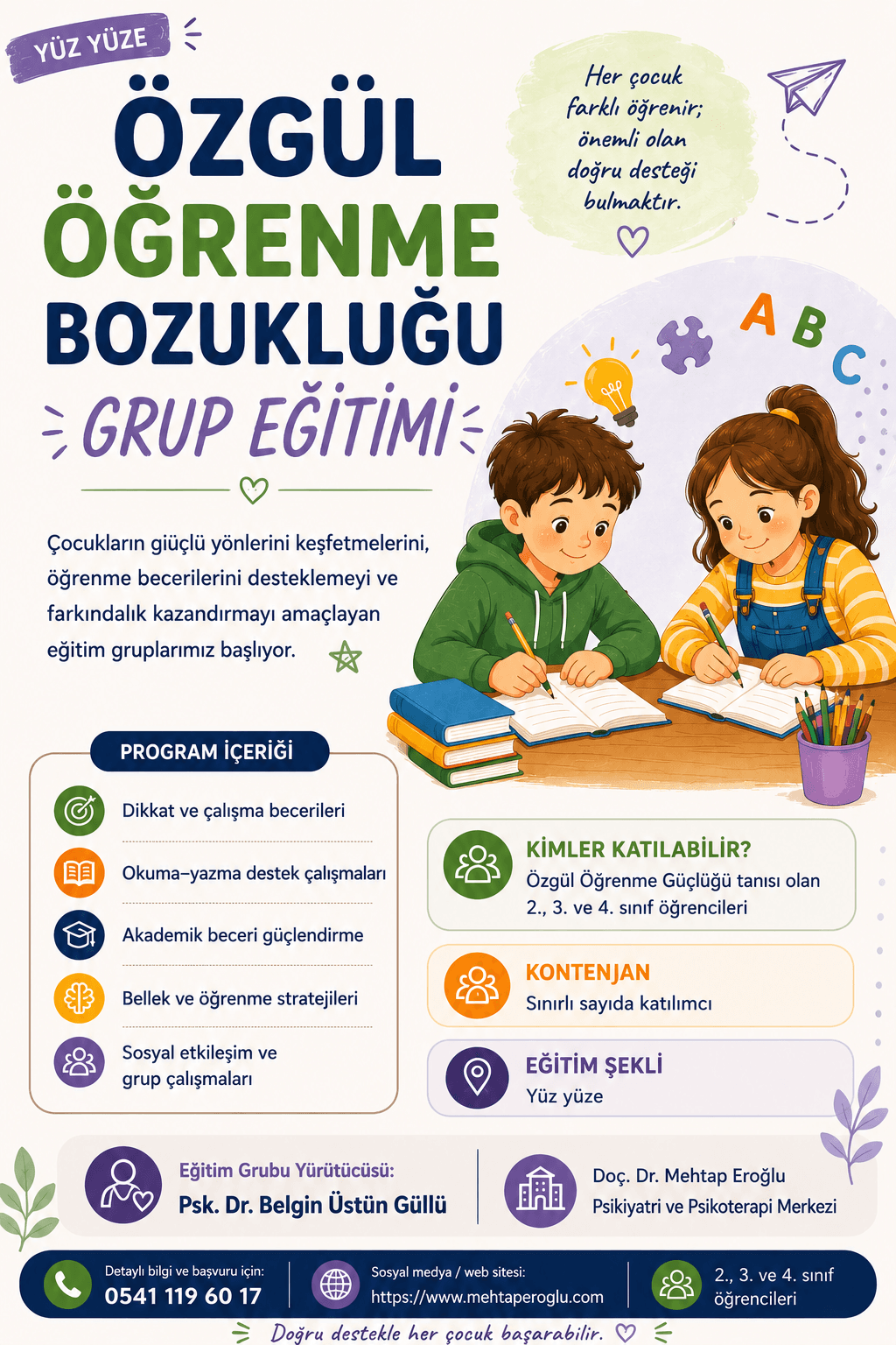 Özgül Öğrenme Bozukluğu Grup Eğitimi
